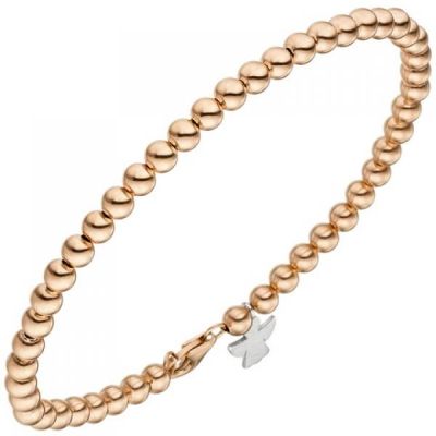 Armband Engel 585 Gold Rotgold Weißgold bicolor 19 cm Schutzengel | 50512 / EAN:4053258359327