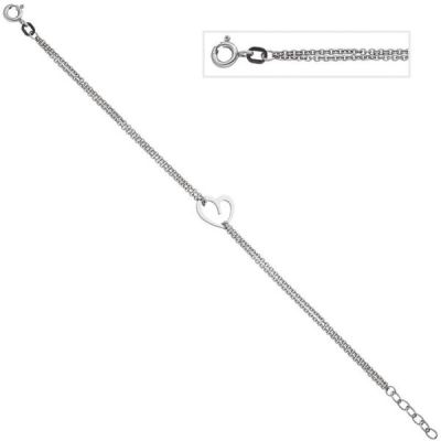 Armband Herz 925 Sterling Silber 19 cm Silberarmband Herzarmband | 46854 / EAN:4053258312018