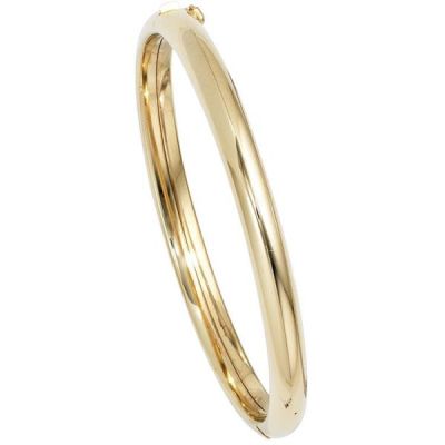 Armreif Armband oval 585 Gold Gelbgold Goldarmreif Kastenschloss | 39947 / EAN:4053258210093