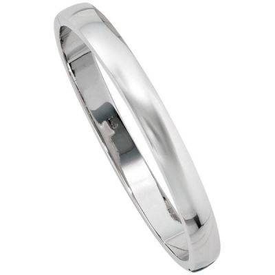Armreif Armband oval 925 Sterling Silber Silberarmreif Kastenschloss | 36571 / EAN:4053258099049