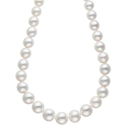 Collier Perlenkette Südsee Perlen 45 cm Verschluss 585 Gold Halskette | 45269 / EAN:4053258296639