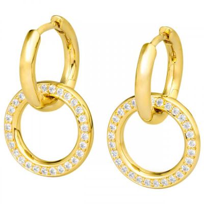 Creolen 585 Gold 58 Diamanten Brillanten Ohrringe Goldcreolen | 54354 / EAN:4053258545157