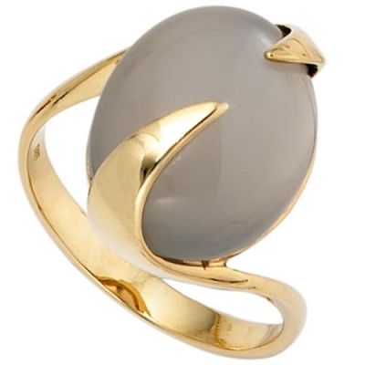 Damen Ring 585 Gold Gelbgold 1 Mondstein Goldring | 37740 / EAN:4053258050422