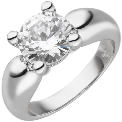 Damen Ring 925 Sterling Silber 1 Zirkonia | 53508 / EAN:4053258518403