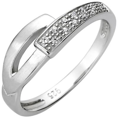 Damen Ring 925 Sterling Silber 13 Zirkonia | 52666 / EAN:4053258501856