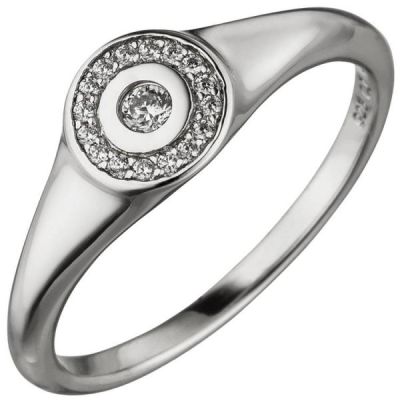 Damen Ring 925 Sterling Silber 17 Zirkonia | 52287 / EAN:4053258459416