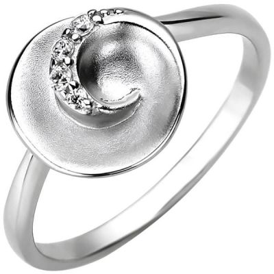 Damen Ring 925 Sterling Silber 4 Zirkonia | 52680 / EAN:4053258502372