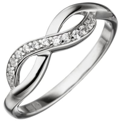 Damen Ring Unendlich 925 Sterling Silber mit Zirkonia | 46174 / EAN:4053258302927