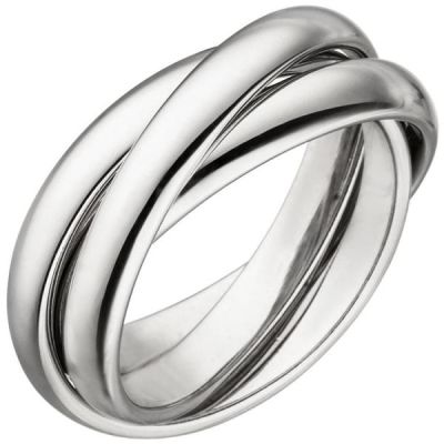 Damen Ring verschlungen 3 Ringen 925 Sterling Silber | 51970 / EAN:4053258464960
