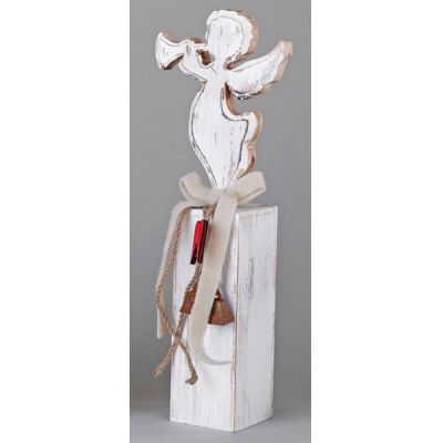 Deko-Ständer aus Holz mit Engel, 36 cm | 11497138 / EAN:4260388246551