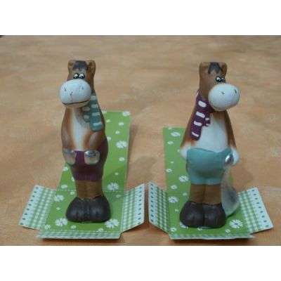 Dekofiguren 2 lustige Pferde aus Keramik | 473 / EAN:4019581442396