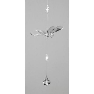 Dekohänger Fensterdeko Vogel mit Acryl Kristall Kugel, 34 cm | 11598635 / EAN:4260578012454