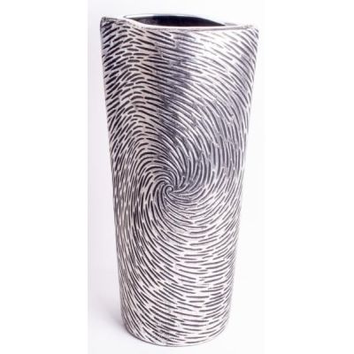 Design Vase mit Kreismuster aus Keramik, 40,5 x 20,5 x 10,5 cm | 11342941 / EAN:4260388245684