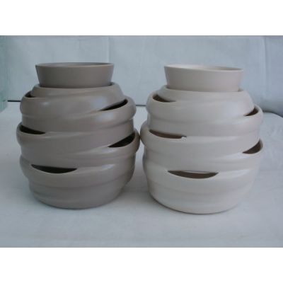 Duftlampe aus Keramik in Taupe oder Weiß, 16 cm | 276 / EAN:4019581441450