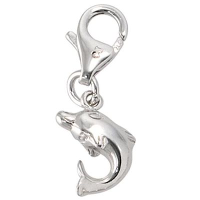 Einhänger Charm Delfin 925 Sterling Silber rhodiniert | 29837 / EAN:4053258095102