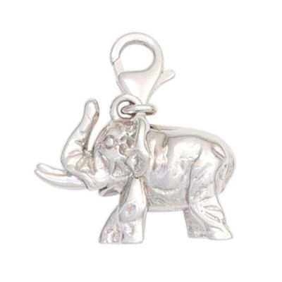 Einhänger Charm Elefant 925 Sterling Silber rhodiniert | 43143 / EAN:4053258261248
