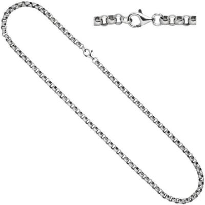 Erbskette 925 Silber 4,5 mm 50 cm Halskette Silberkette Karabiner | 47176 / EAN:4053258323786