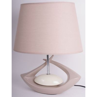 Exklusive Lampe in Creme Braun, 44 cm | 11363941 / EAN:4260388245745