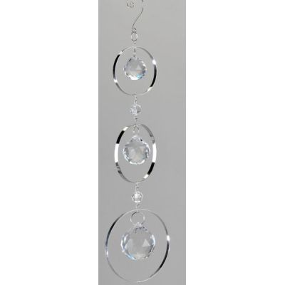 Exklusiver Dekohänger aus Metall mit Acryl Kristall Kugeln, 26 cm | 11598611 / EAN:4025809606365