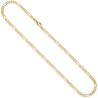 Figarokette 333 Gold Gelbgold massiv diamantiert 50 cm Kette Halskette | 54194 / EAN:4053258540916