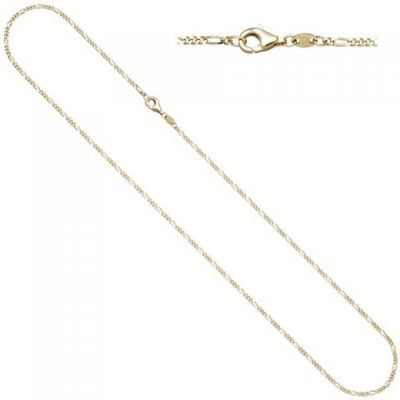 Figarokette 585 Gelbgold diamantiert 1,7 mm 45 cm Halskette Goldkette | 50945 / EAN:4053258362594