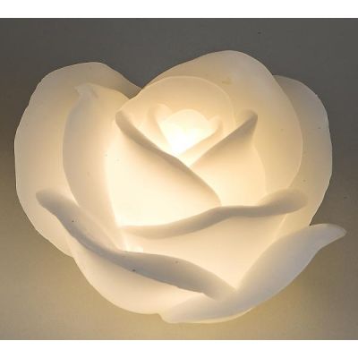 formano Dekokerze Rose mit LED 11 cm | 11555360 / EAN:4260491148810