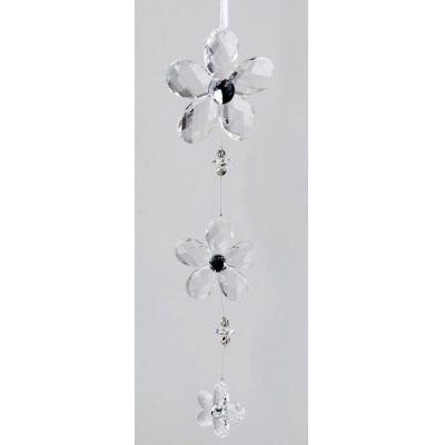 formano Fensterdeko Dekohänger Blume aus Acryl, weiß, 35 cm | 11598599 / EAN:4025809606242