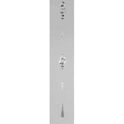 formano Girlande Metallkreise mit Acrylkristallzapfen, klar silber, 136 cm | 11598629 / EAN:4260578012393