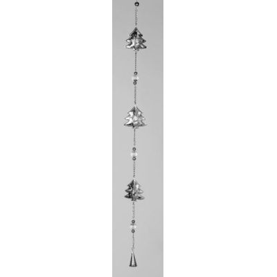 formano Girlande Tannenbaum aus Metall und Glas in Silber, 78 cm | 11592134 / EAN:4260522165656
