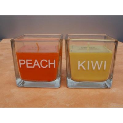 Gelb - Kerze im Glas in Orange oder Gelb, 8 cm | 747 / EAN:4019581603889