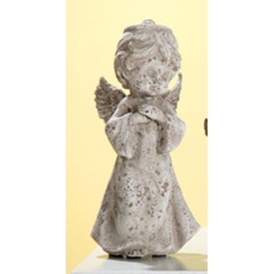 GILDE antike Engelfigur im Steinlook, 25 cm | 11523598 / EAN:4260452193019