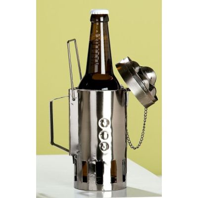 GILDE Bierflaschenhalter aus lackiertem Metall, 12 x 20 x 9 cm | 11558694 / EAN:4260522163065