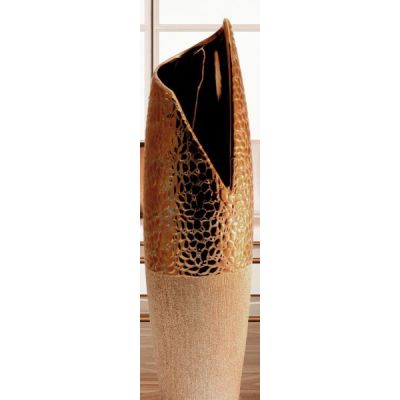 GILDE edle Keramikvase mit V-ffnung, 40 cm | 11540030 / EAN:4009079476354