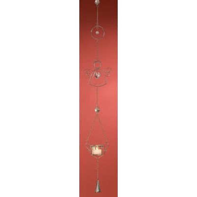 GILDE Hängedeko Teelichthalter Engel mit Herz, 7 x 13 x 100 cm | 11540361 / EAN:4260491141262