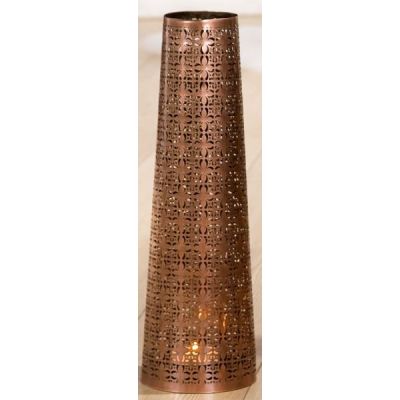GILDE Metall-Leuchter, konisch, in Kupfer 14 x 45 cm | 11532896 / EAN:4260452198878