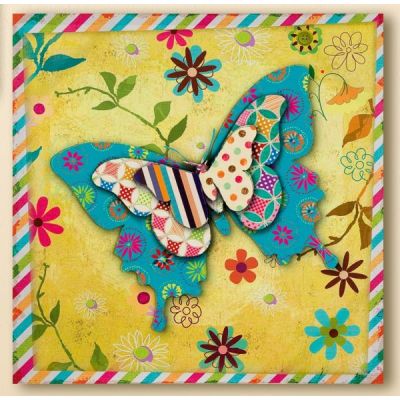 GILDE Wanddeko Wandbild Butterfly 3D Effekt, 60 x 60 cm | 11571306 / EAN:4260522164390