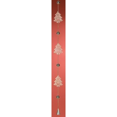 GILDE Weihnachtliche Girlande mit Tannenbäumen, 115 cm | 11540339 / EAN:4260491141095