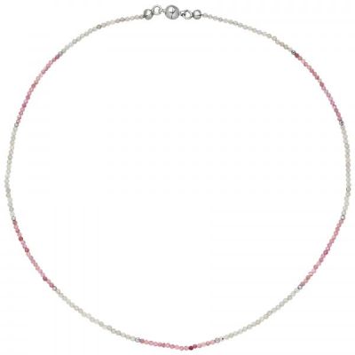 Halskette Kette Labradorit Turmalin und Hämatin 45 cm | 52985 / EAN:4053258515228