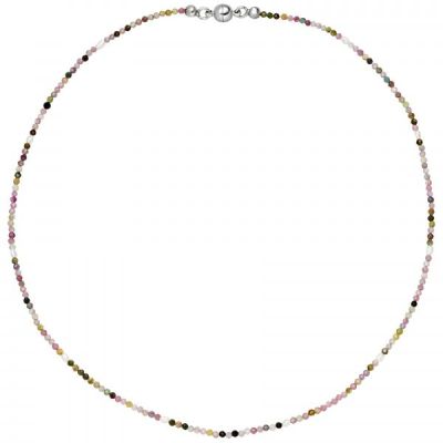 Halskette Kette mit Süßwasser Perlen und Turmalin 46 cm | 52984 / EAN:4053258515204