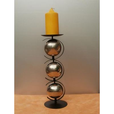 Kerzenständer Kugel aus Metall, 34 cm hoch | 856 / EAN:4019581569635