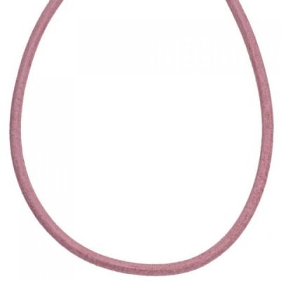 Leder Halskette Kette Schnur rosa 100 cm | 39358 / EAN:4053258183359