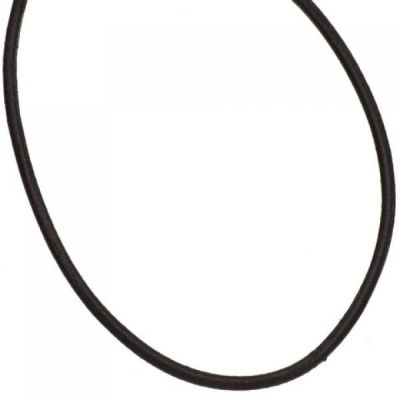 Leder Halskette Kette Schnur schwarz 100 cm | 39354 / EAN:4053258183311