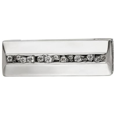 Magnet-Schließe 925 Silber mit Zirkonia Verschluss für 2-reihige Perlenketten | 46567 / EAN:4053258310601