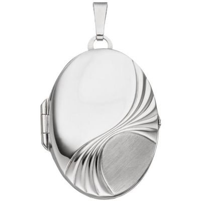 Medaillon 925 Sterling Silber rhodiniert 33,9 mm hoch | 40505 / EAN:4053258217399