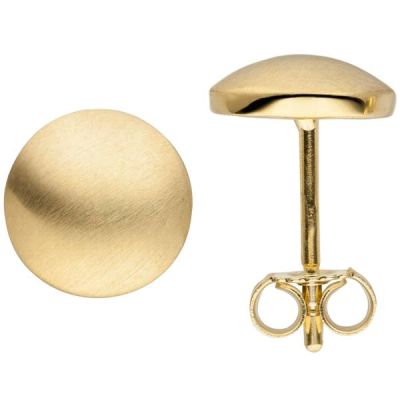 Ohrstecker 333 Gold Gelbgold matt Ohrringe 8 mm | 53321 / EAN:4053258522349