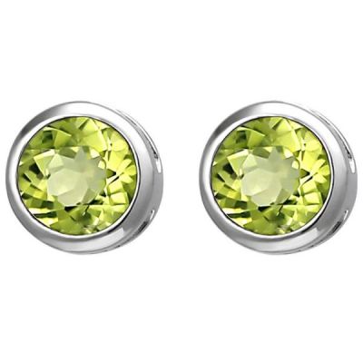 Ohrstecker 925 Sterling Silber 2 Peridote grün Ohrringe | 52799 / EAN:4053258511596