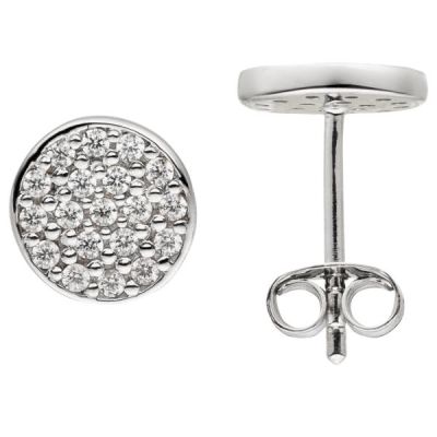 Ohrstecker 925 Sterling Silber 38 Zirkonia 8 mm | 53581 / EAN:4053258533345