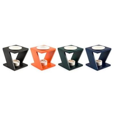 Orange - Duftlampe aus Holz und Keramik, 13 cm hoch | 281 / EAN:4019581613383