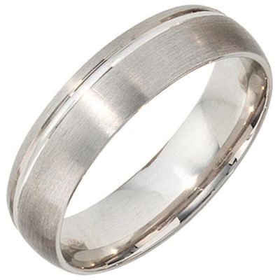 Partner Ring 925 Sterling Silber rhodiniert mattiert Silberring | 38358 / EAN:4053258088784