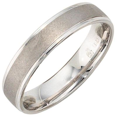 Partner Ring 925 Sterling Silber rhodiniert und mattiert | 38356 / EAN:4053258088593